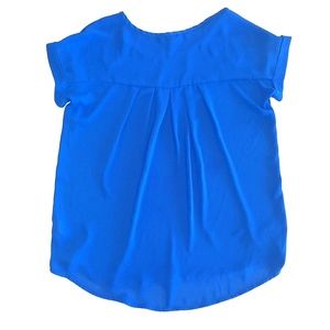 Pleione Tops - Pleione Blue Size S Short Sleeve Top Hi-Low Hem Pleione Tops - Pleione Blue Size S Short Sleeve Top Hi-Low Hem